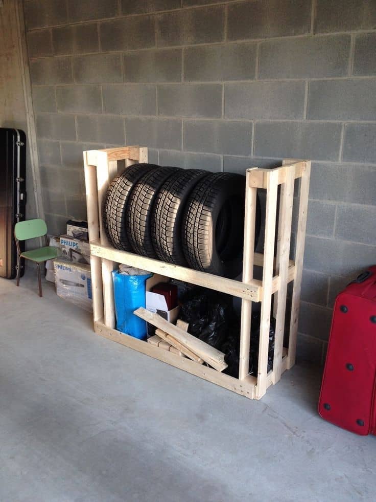 suport anvelope pentru garaj