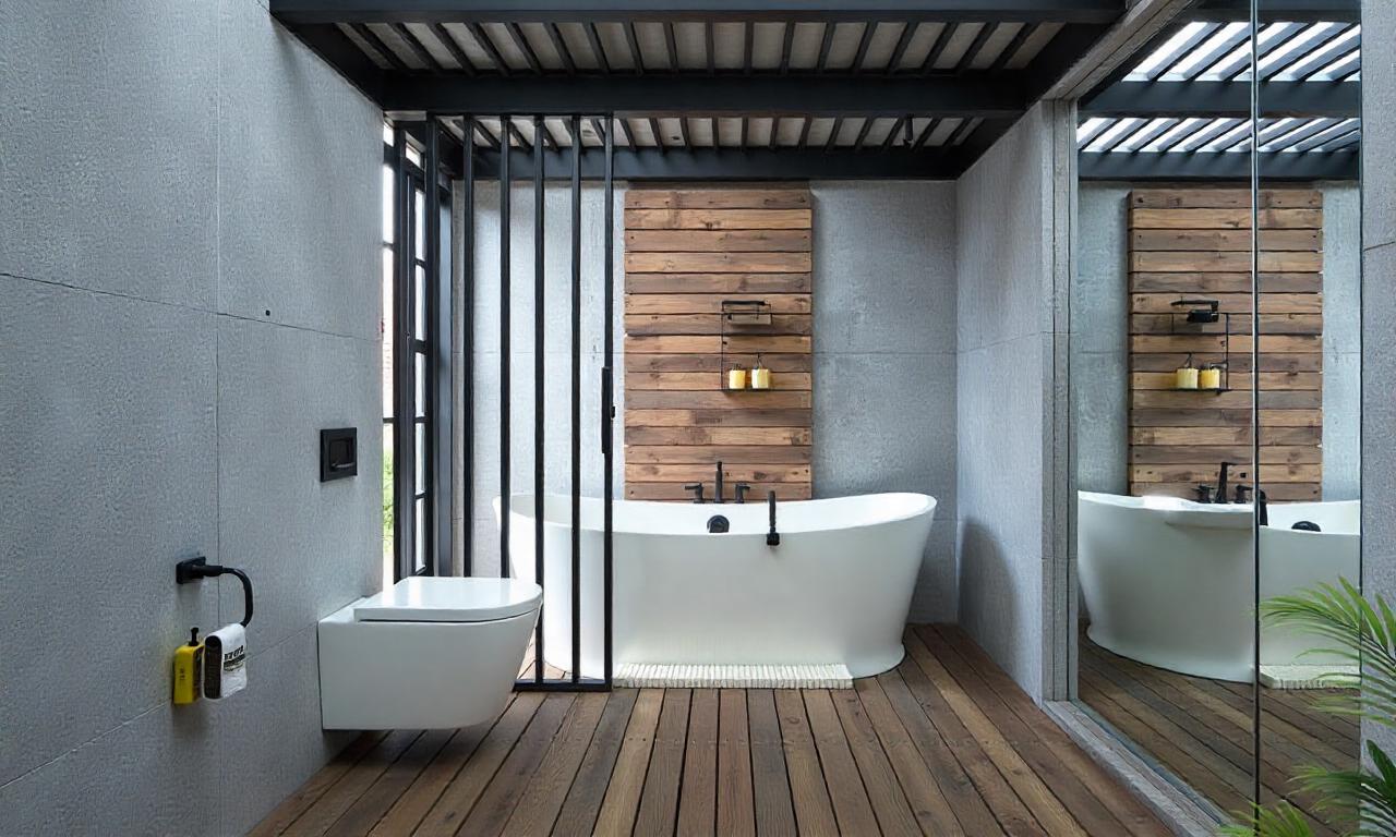 Bai moderne - Vezi acum ultimele modele si idei 11 amanajare baie moderna pereti beton